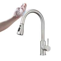 High Quality Aqua One Touch kitchen faucet Nicklel Pull Down Touch Sink Faucets