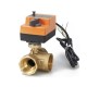 3 Way Motorized Valve 12v Electric Actuated  Motor Operated  Water Control Brass Ball Valve