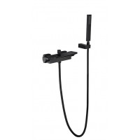 Bathrooms Matt Black Wall Mounted Bath Mixer